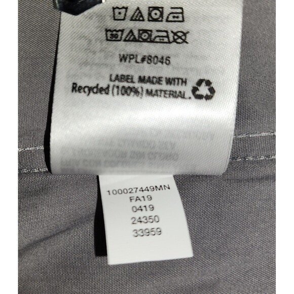 NWT Alfani Mens Slim Fit Button-Down Dress Shirt Gray Replen Sz L /16-16.5/32-33 - Picture 6 of 7